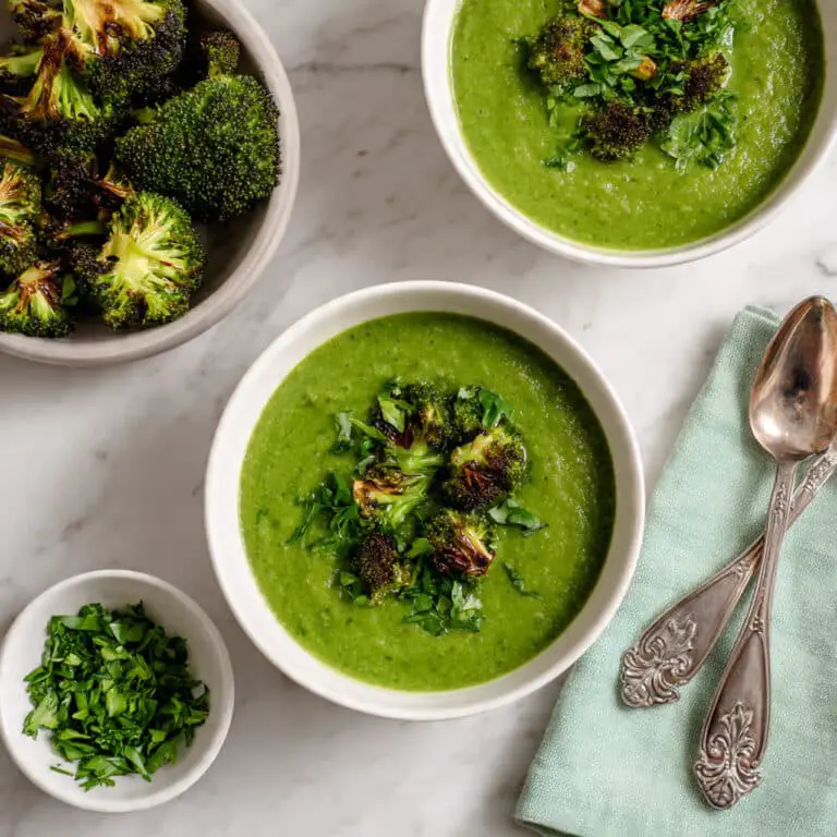 Creamy Broccoli and Spinach Soup Recipe