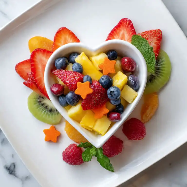 Sweetheart Fruit Salad with Honey-Lime Dressing Recipe
