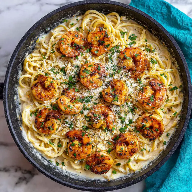 Creamy Garlic Shrimp Pasta Recipe