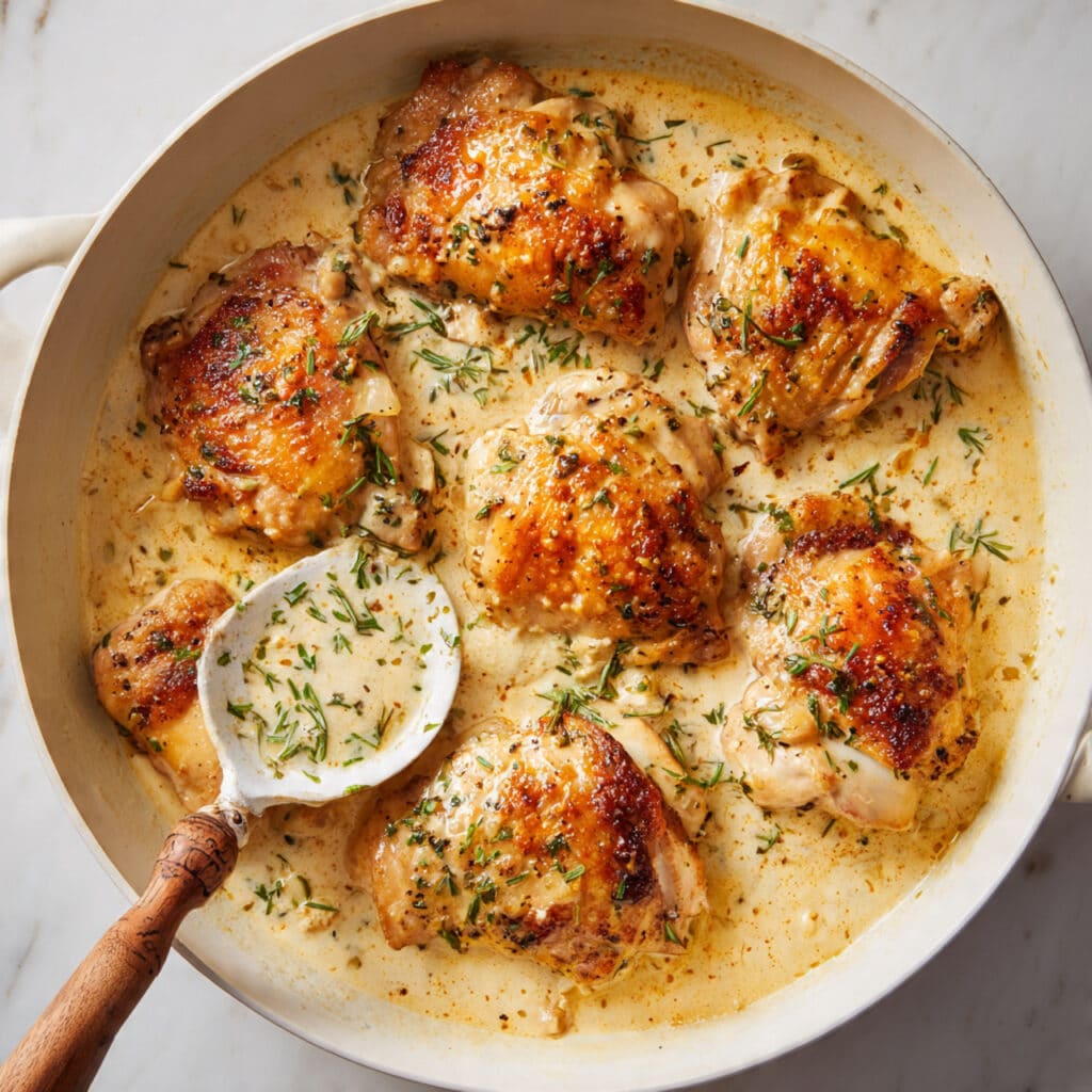Creamy Garlic Parmesan Baked Chicken Recipe
