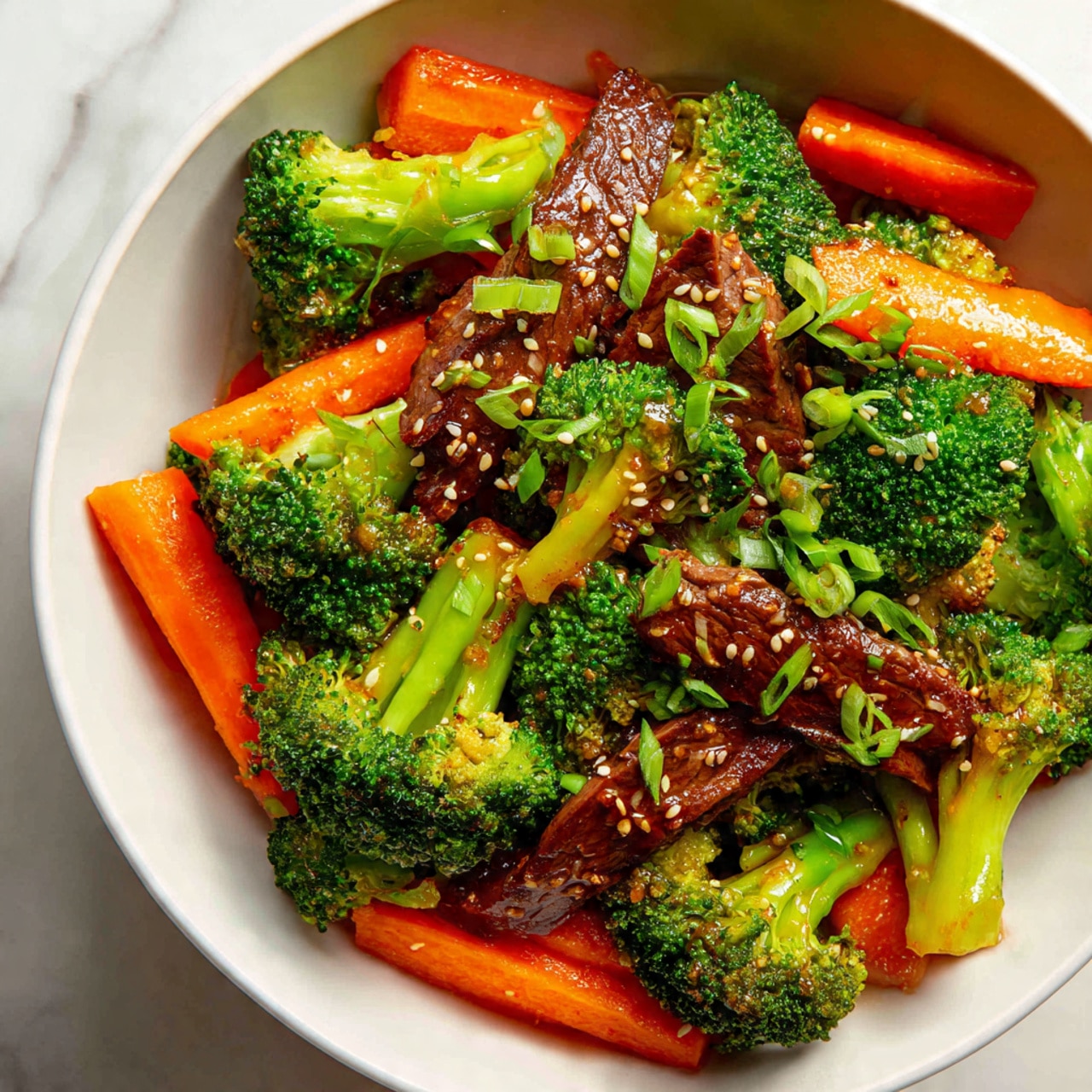 Beef and Veggie Bowl with Savory Asian Sauce Recipe