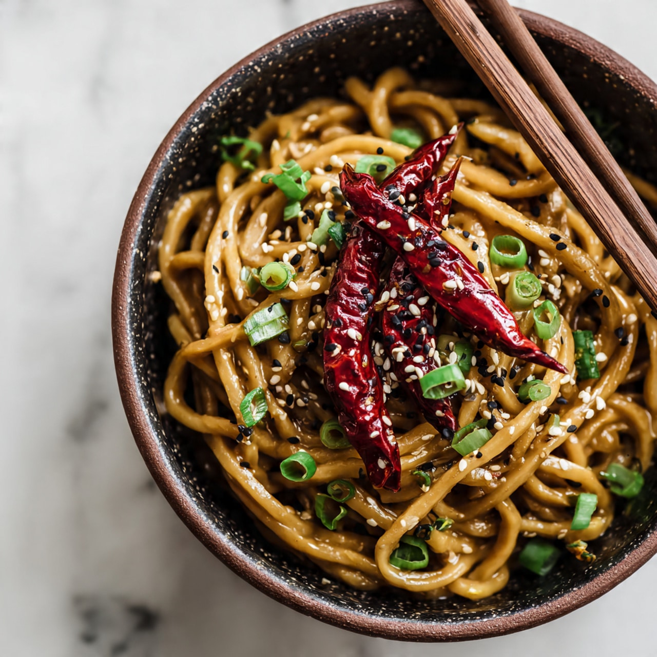 Spicy Chili Garlic Noodles Recipe - Recipe Image