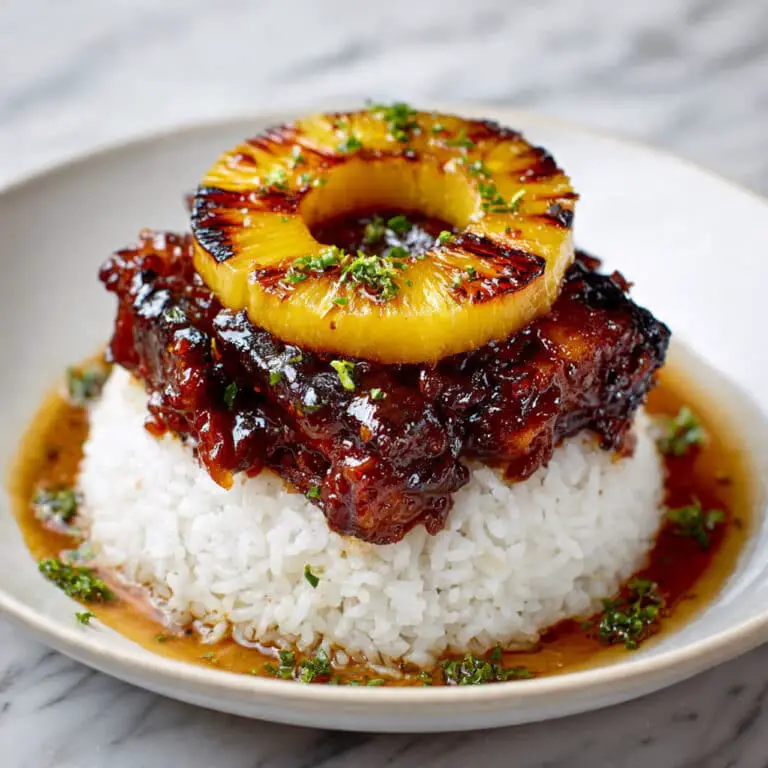 Hawaiian Huli Huli Chicken Stack Recipe