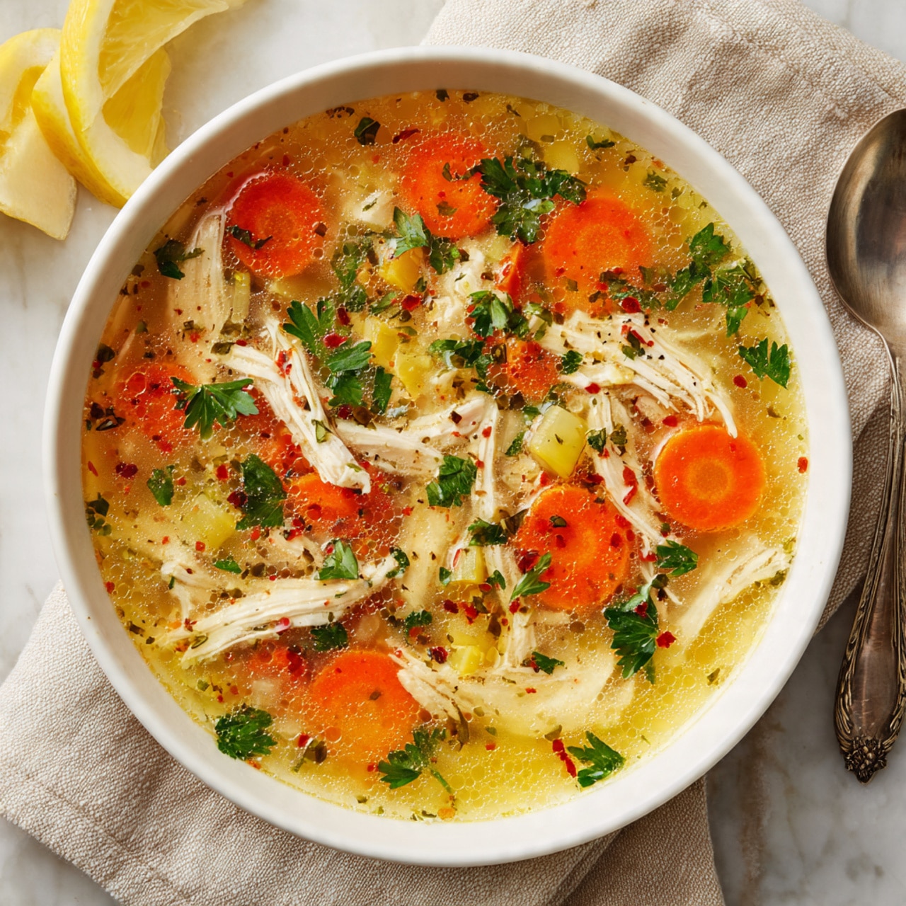Anti-Inflammatory Turmeric Chicken Soup Recipe - Recipe Image