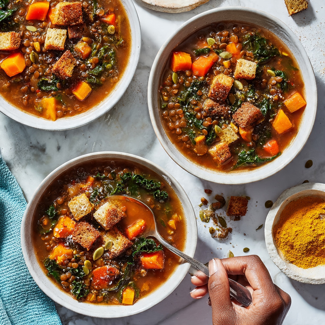 Sweet Potato and Lentil Soup Recipe - Recipe Image