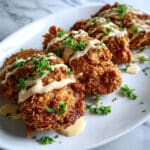 Crispy Parmesan Chicken with Rich Garlic Sauce Recipe