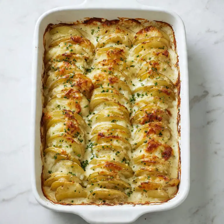 Creamy Roasted Garlic Potato Gratin Recipe