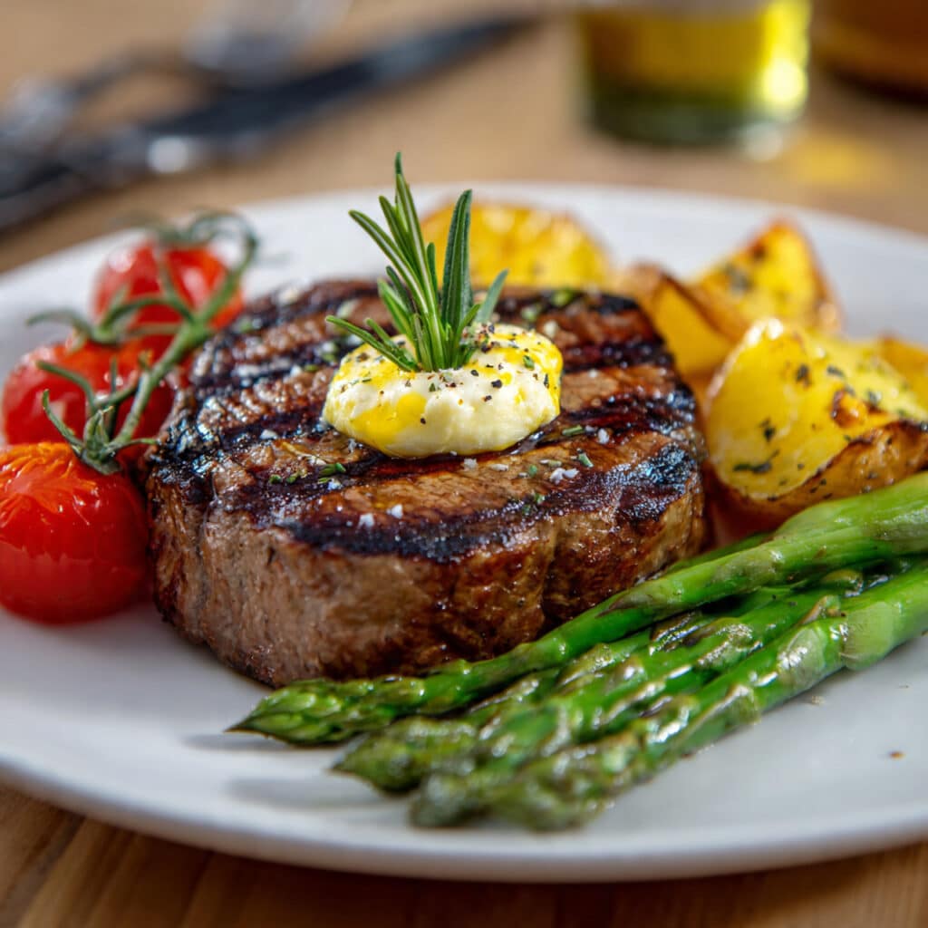 Filet Mignon with Garlic Herb Butter Recipe