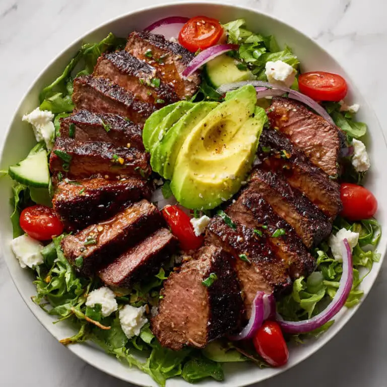 Grilled Beef Salad with Fresh Greens and Balsamic Dressing Recipe