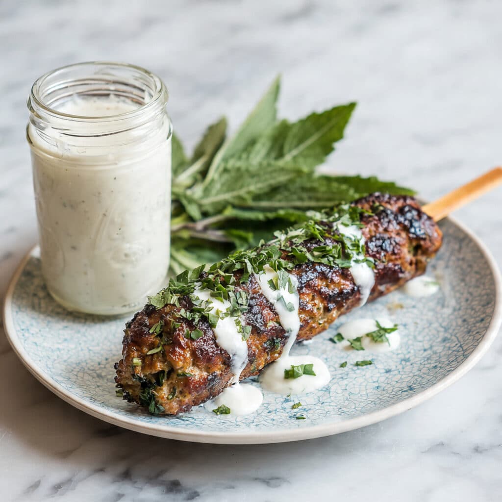 Grilled Chicken Kofta Kebabs Recipe