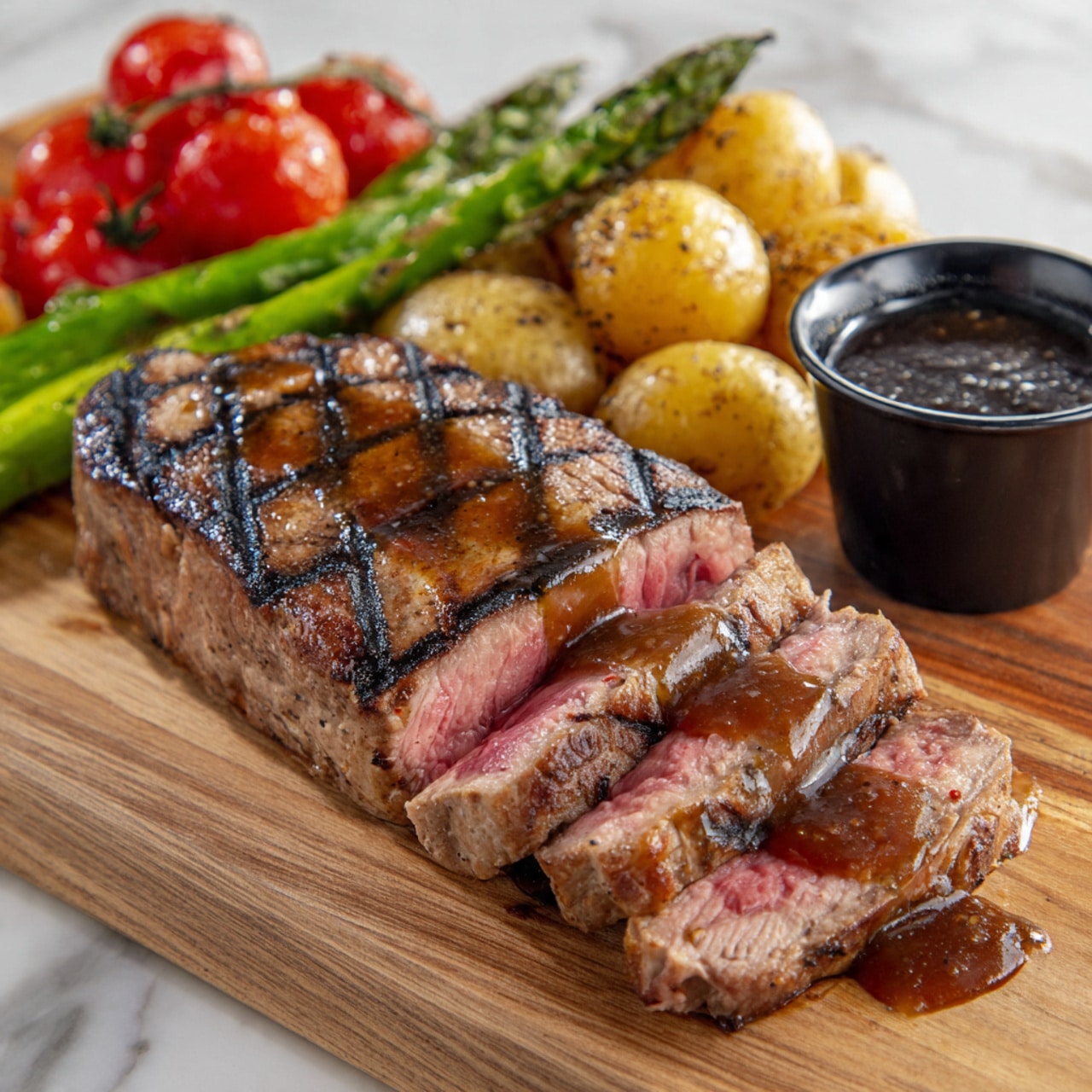 Bourbon-Glazed Steak Recipe - Recipe Image