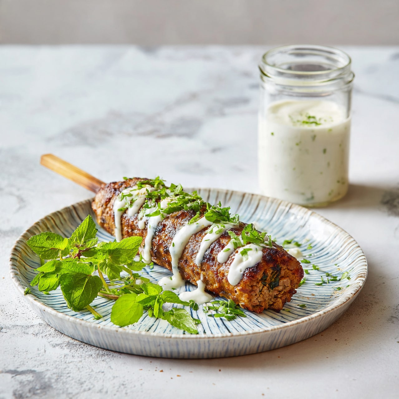 Grilled Chicken Kofta Kebabs Recipe - Recipe Image