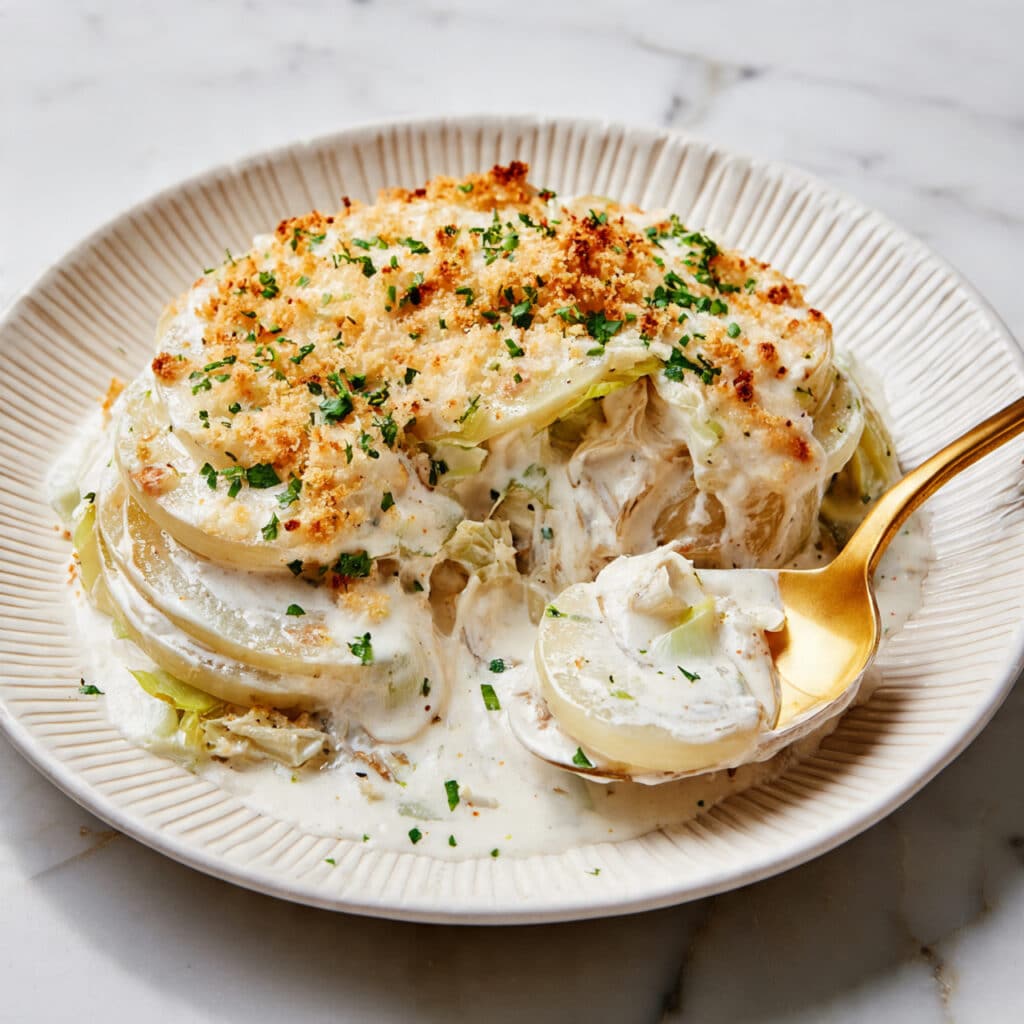 Roasted Garlic Potatoes Au Gratin Recipe