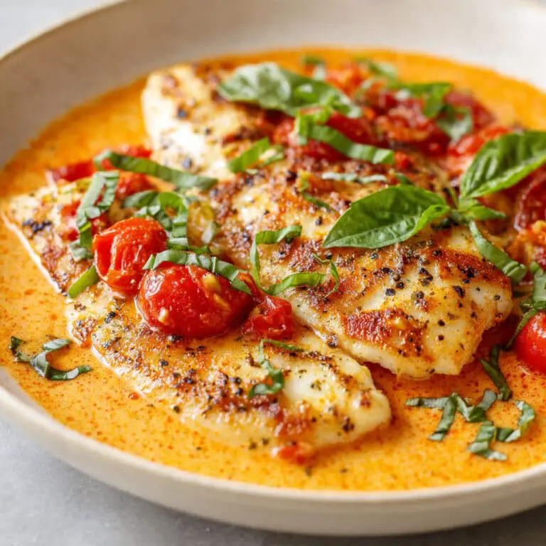Tilapia in Roasted Pepper Sauce Recipe