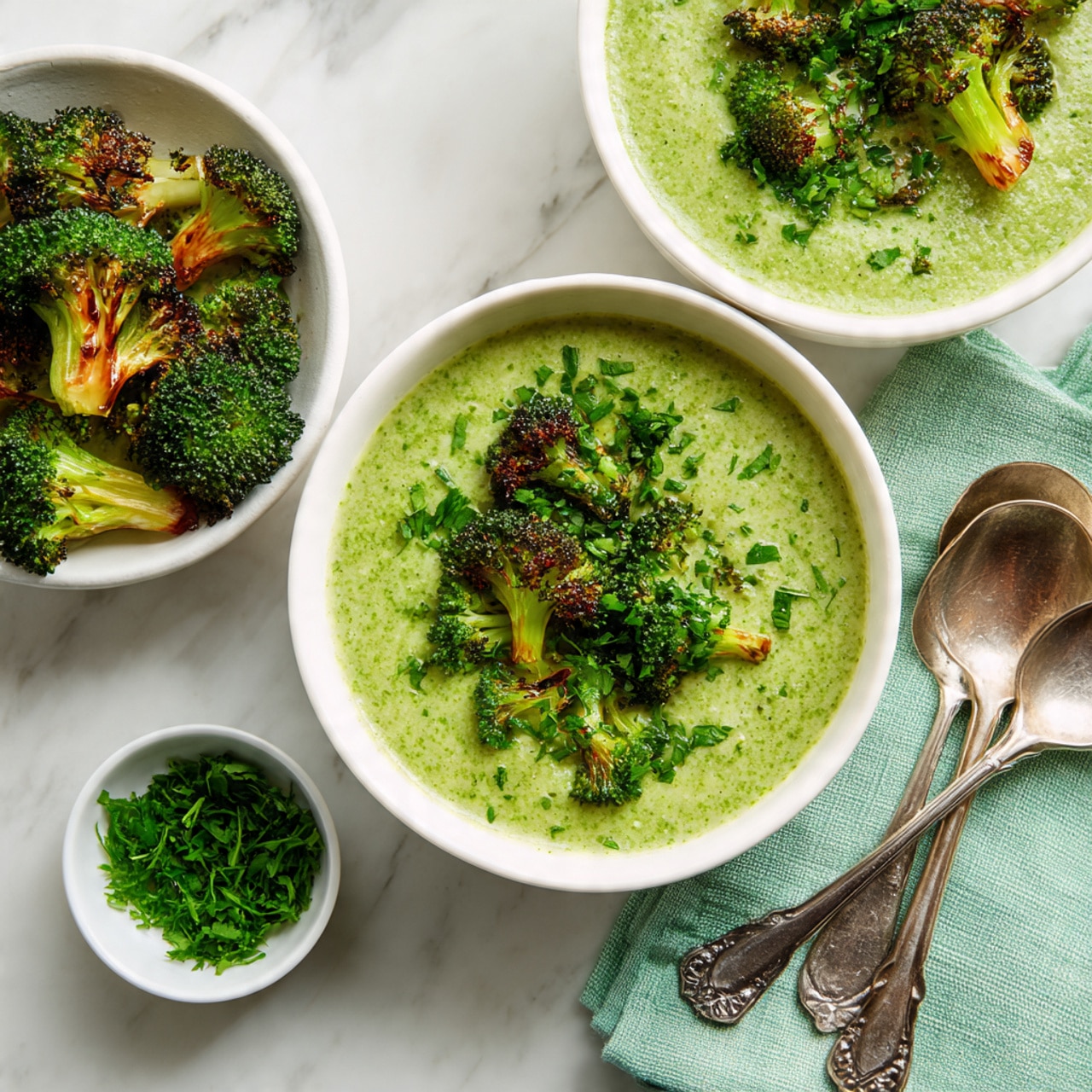 Creamy Broccoli and Spinach Soup Recipe - Recipe Image
