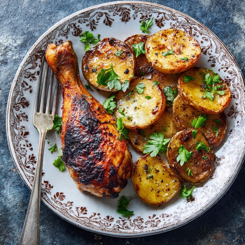Oven-Baked Buttermilk Chicken and Potatoes Recipe