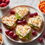 Heart-Shaped Turkey and Cheese Sandwiches Recipe