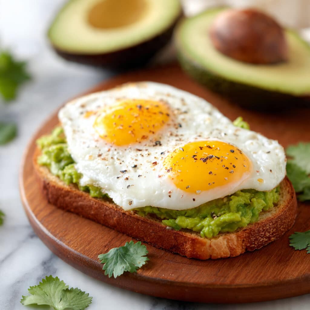 Avocado Toast with Heart-Shaped Eggs Recipe