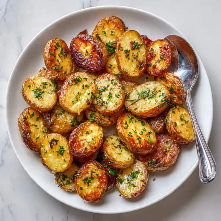 Easy Baked Garlic Butter Potatoes Recipe