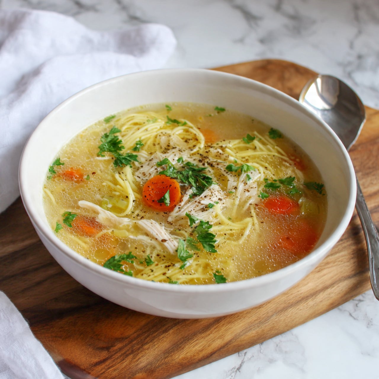 Classic Homemade Chicken Noodle Soup Recipe - Recipe Image