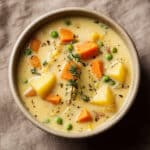 One Pot Creamy Vegetable Soup Recipe