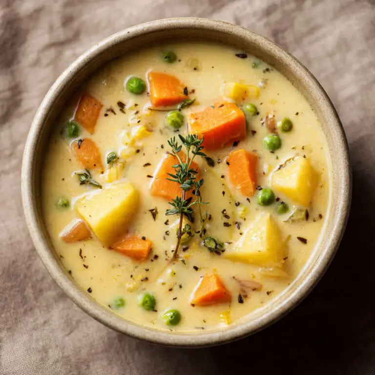 One Pot Creamy Vegetable Soup Recipe