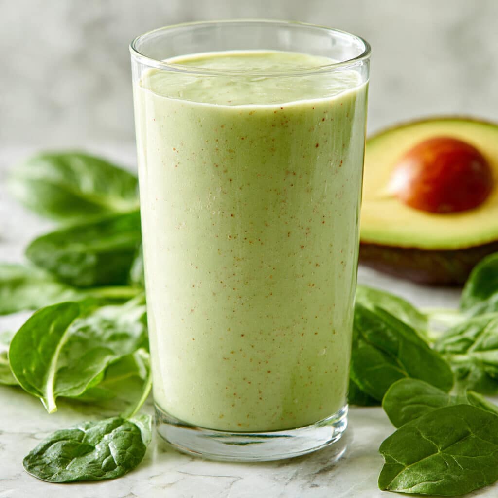 Creamy Avocado Spinach Smoothie Recipe