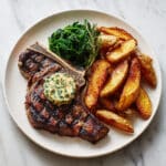 Grilled T-Bone Steak with Garlic Herb Butter Recipe