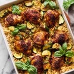 One-Pan Cheesy Chicken and Rice Bake Recipe