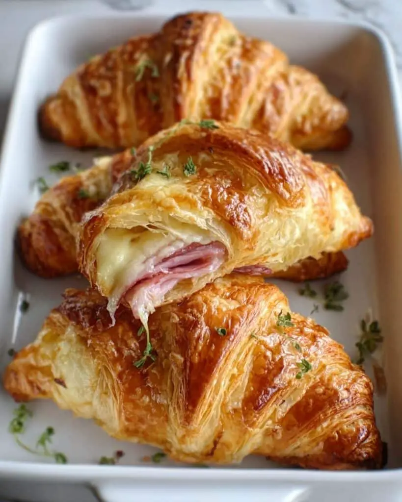 Savory Baked Cheese Croissants Recipe