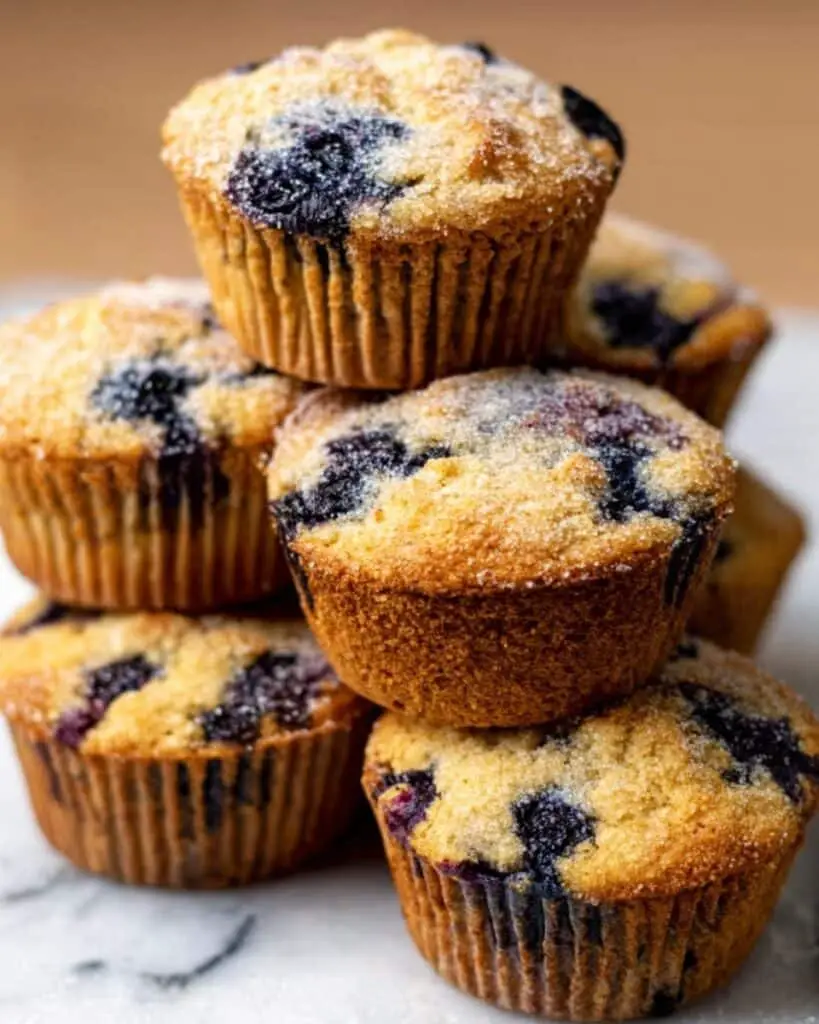 Healthy Greek Yogurt Blueberry Protein Muffins Recipe