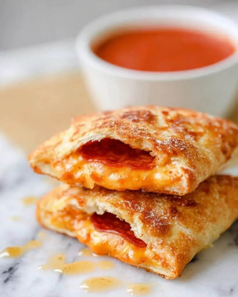 Easy Cheesy Homemade Pizza Pockets Recipe