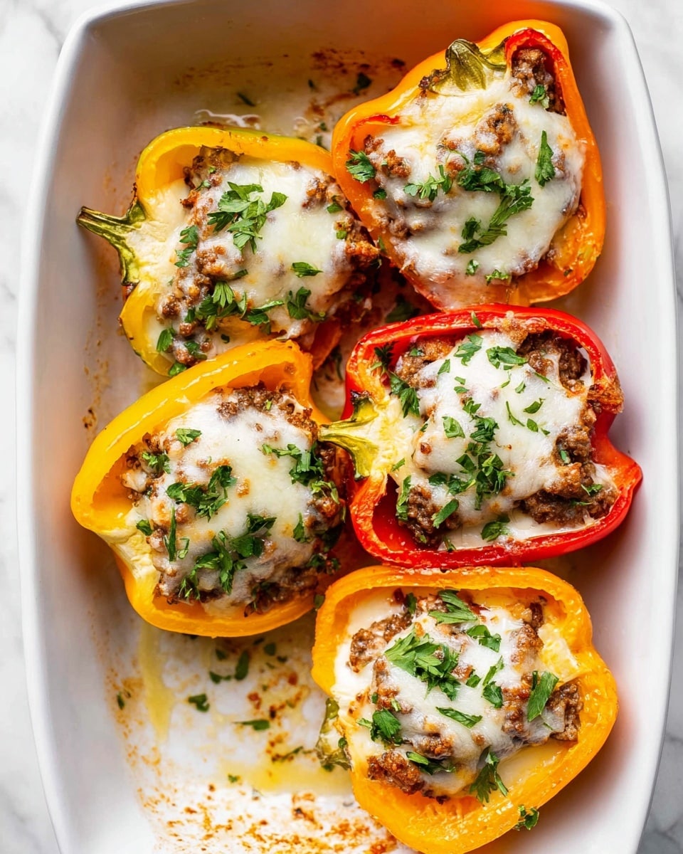 Philly Cheesesteak Stuffed Peppers Recipe
