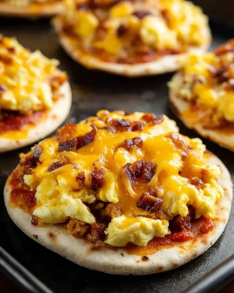 Easy English Muffin Breakfast Pizzas Recipe