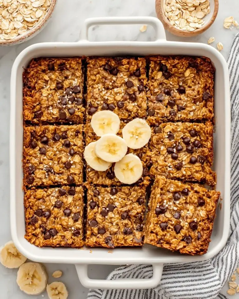 Creamy Banana Bread Baked Oats Recipe
