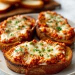 Toasted Baguette Slices with Tomato and Mozzarella Recipe
