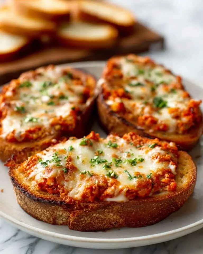 Toasted Baguette Slices with Tomato and Mozzarella Recipe