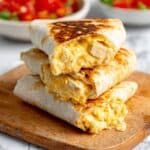 Cheesy Garlic Chicken Wraps Recipe
