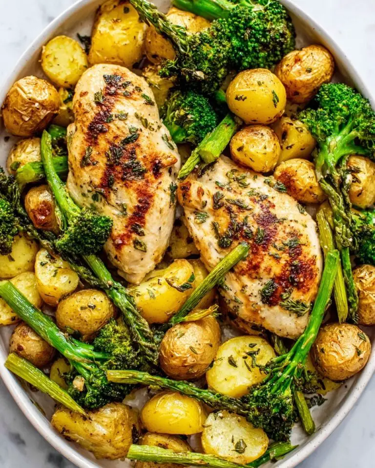 Sheet Pan Garlic Butter Chicken and Veggies Recipe