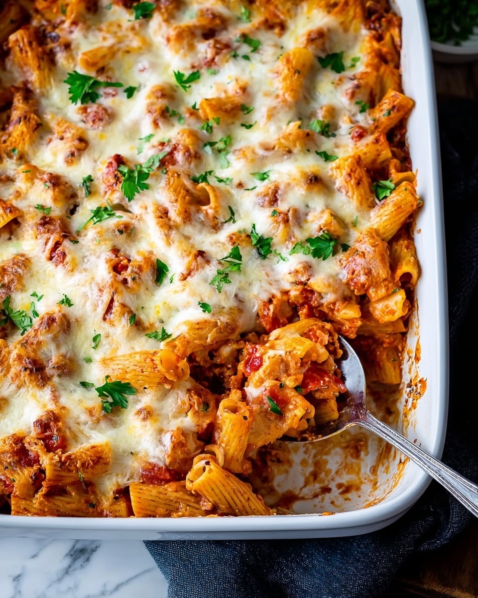 Cheesy Chicken Pasta Bake Recipe