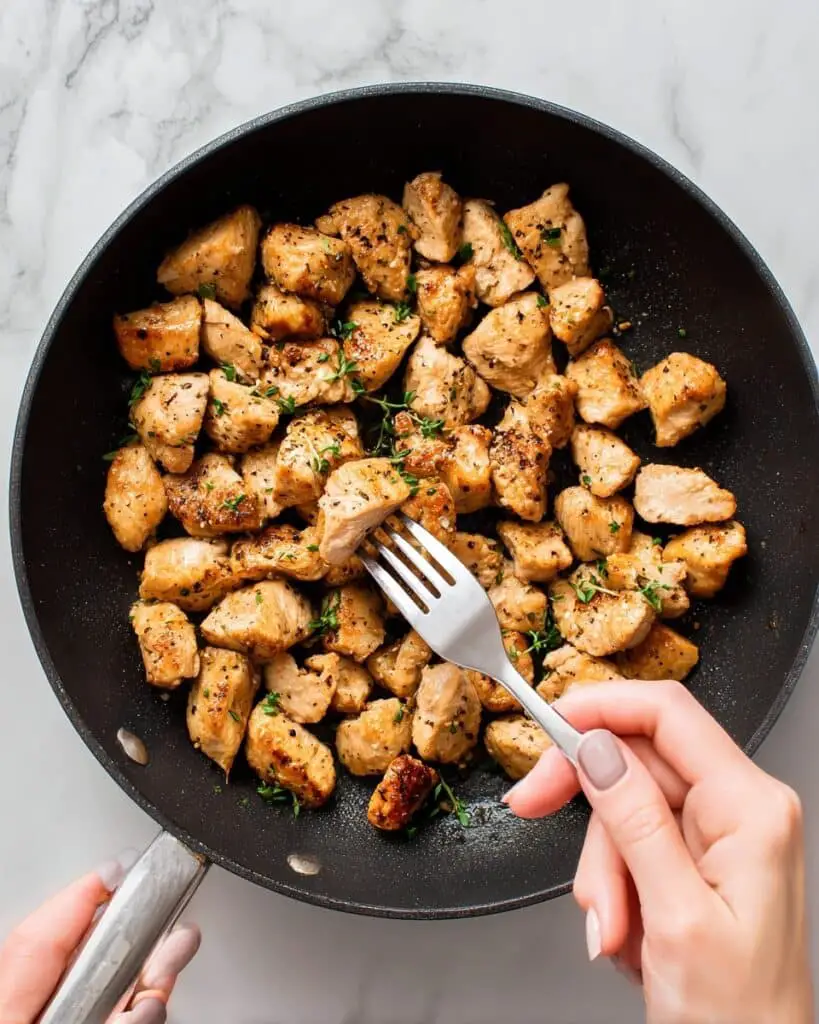 15-Minute Garlic Butter Chicken Bites Recipe