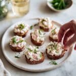 Spanish Ham and Cheese Crostini Recipe