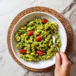 Veggie Pesto Pasta With Chickpeas Recipe