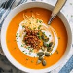 Creamy Roasted Cauliflower and Carrot Soup Recipe