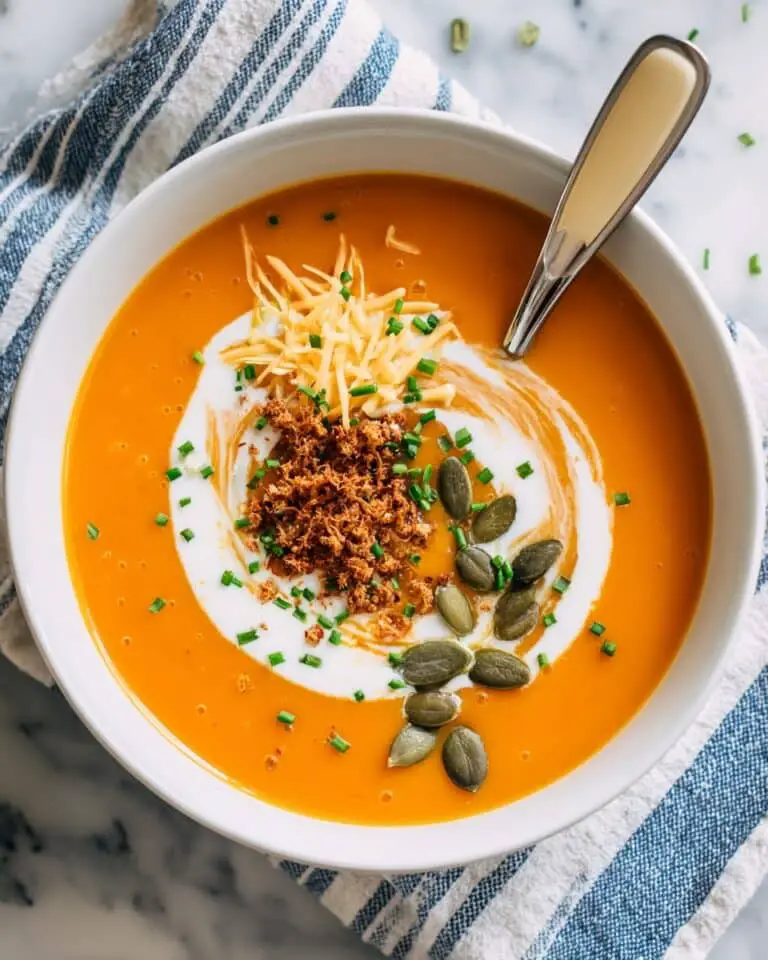 Creamy Roasted Cauliflower and Carrot Soup Recipe