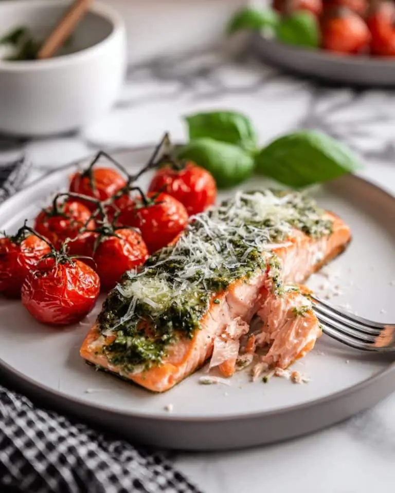 Baked Pesto Salmon Recipe