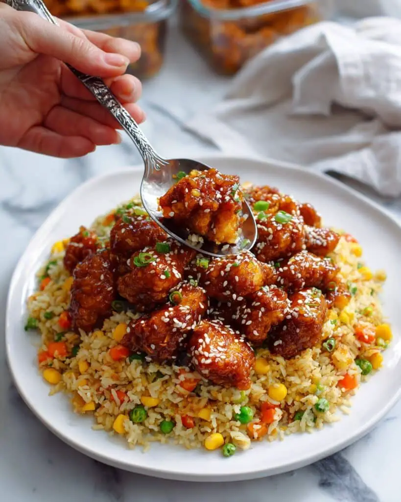 Sesame Chicken Fried Rice Recipe