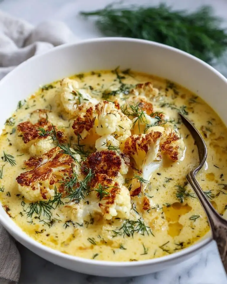 Creamy Roasted Cauliflower Soup Recipe