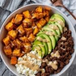 Cottage Cheese Sweet Potato Beef Bowl Recipe