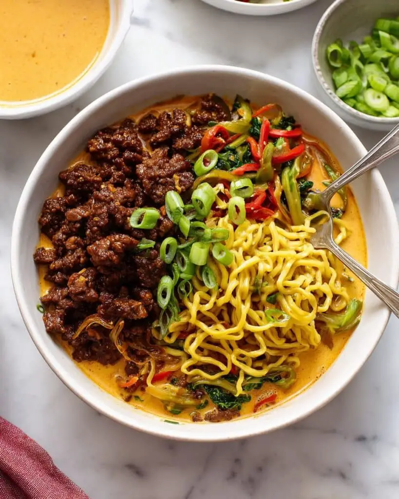 Caramelized Beef and Peanut Noodles Recipe